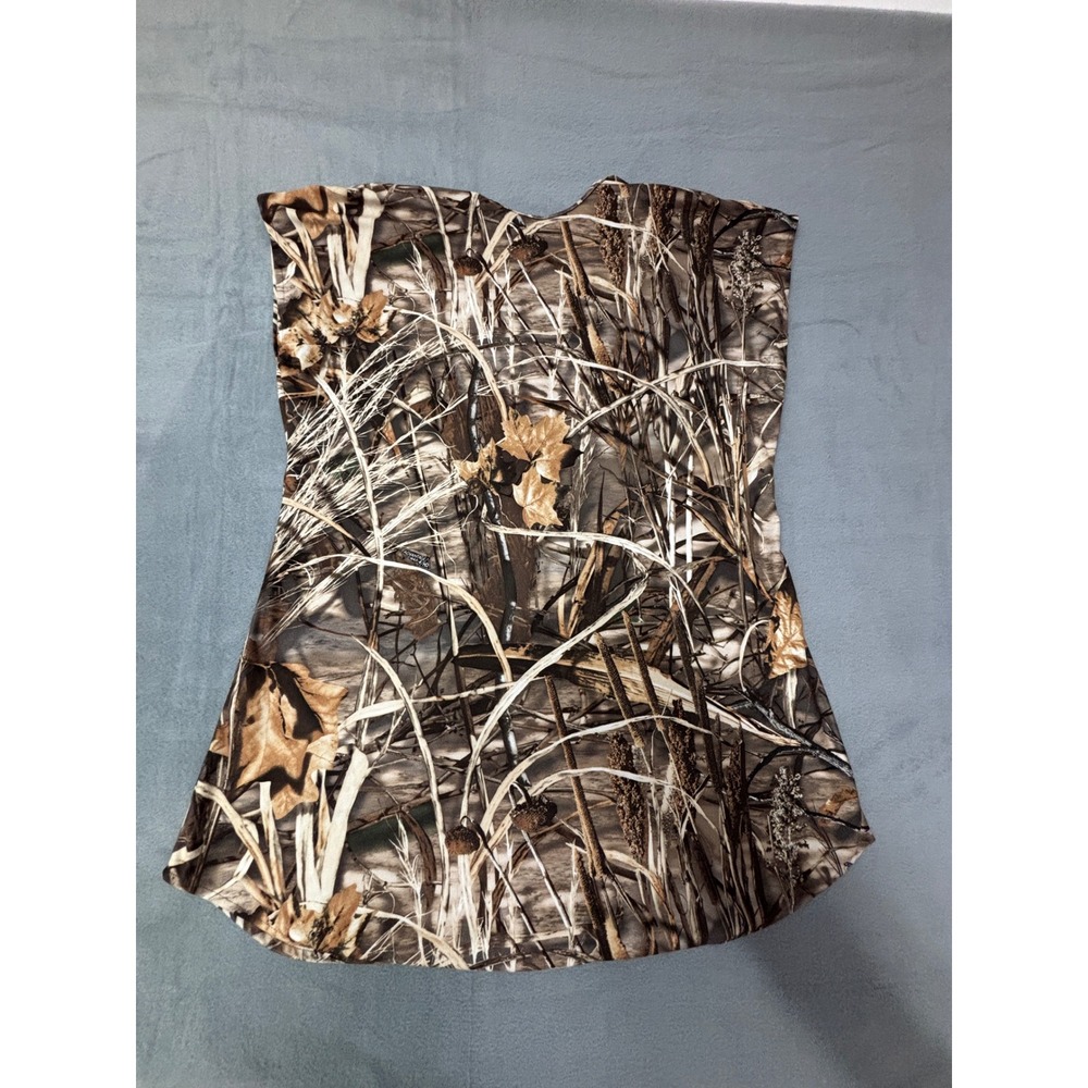 Hatchie Women's Camouflage Vest XL Sleeveless Hunting Outdoor Camo Top Woodland - Picture 3 of 9